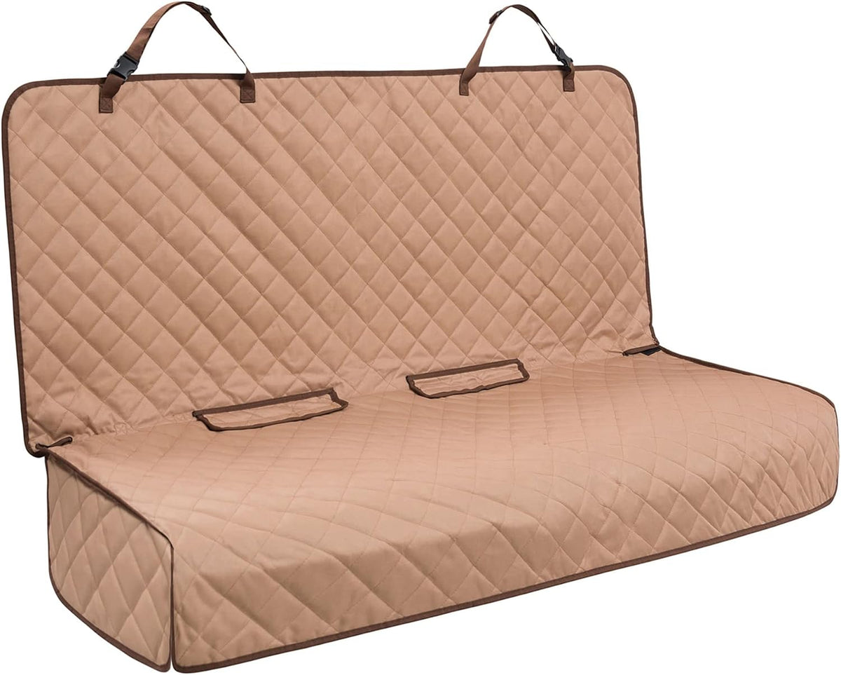 Bench Car Seat Cover Protector, Waterproof Heavy-Duty, Tan
