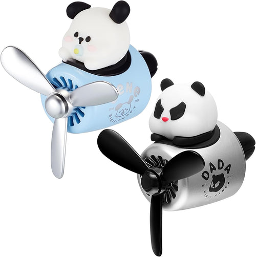 2 Pack Car Air Freshener Dog & Panda Vent Clip Diffuser