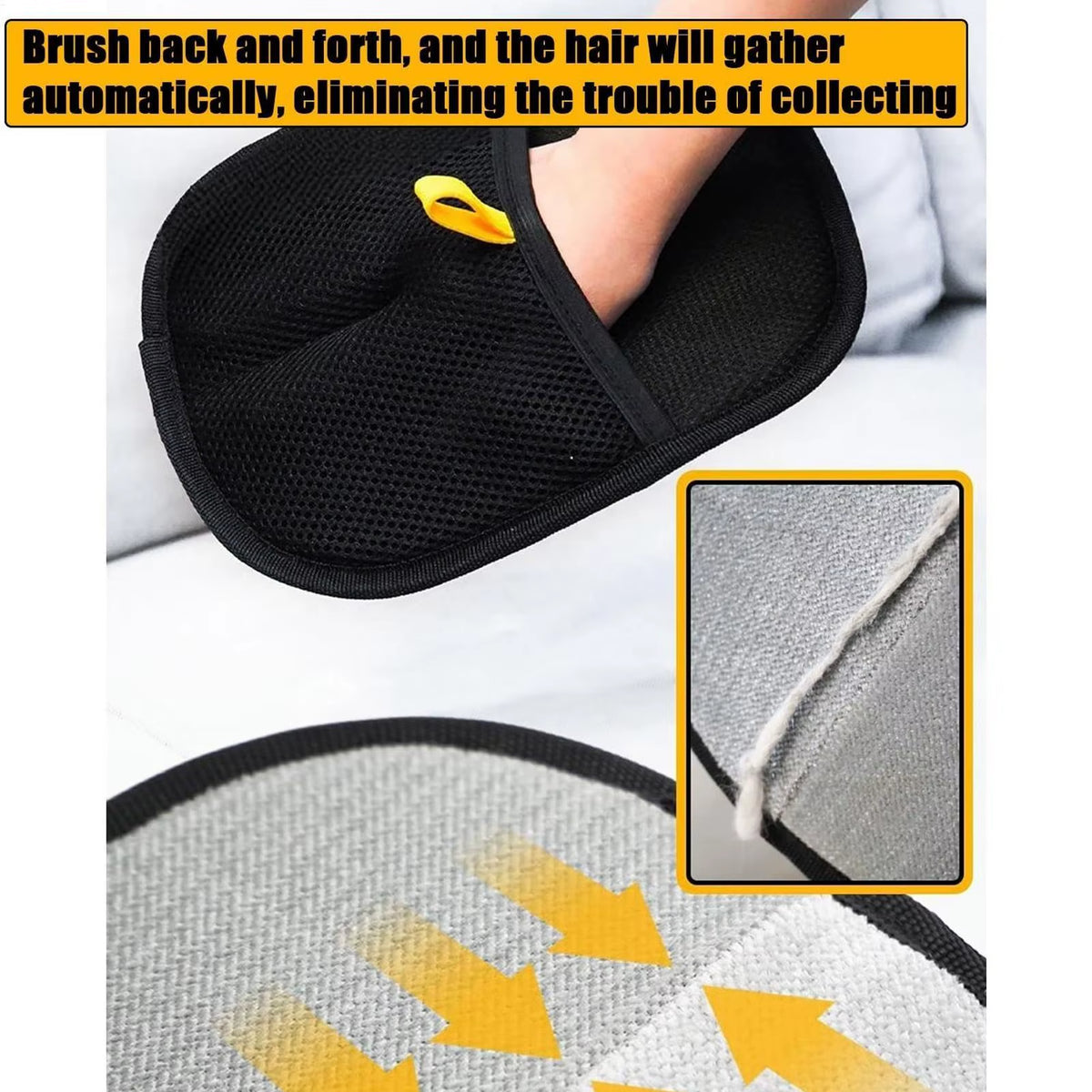 Dog Grooming Gloves for Shedding Pet Hair Remover Gloves for Washing Double-Sided Pet Gloves for Washing Deshedding Grooming
