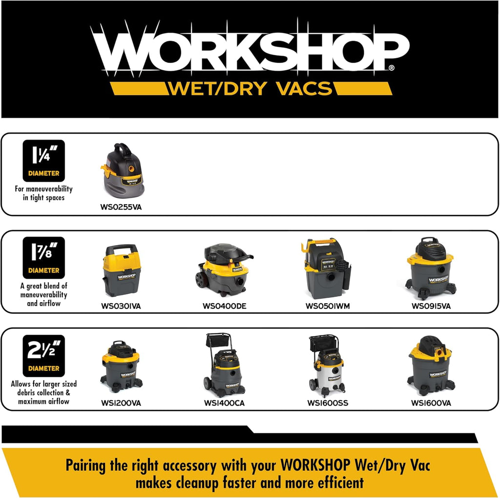 WS17803A 1-7/8-In. Car Nozzle Vacuum Attachment