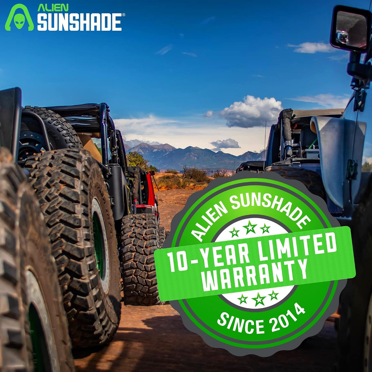 Jeep Wrangler JK 2 Door 2007-2018 Full Length Mesh Sun Shade