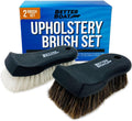 Upholstery Brush Set, Carpet and Car Cleaning Brushes, Horsehair Detailing