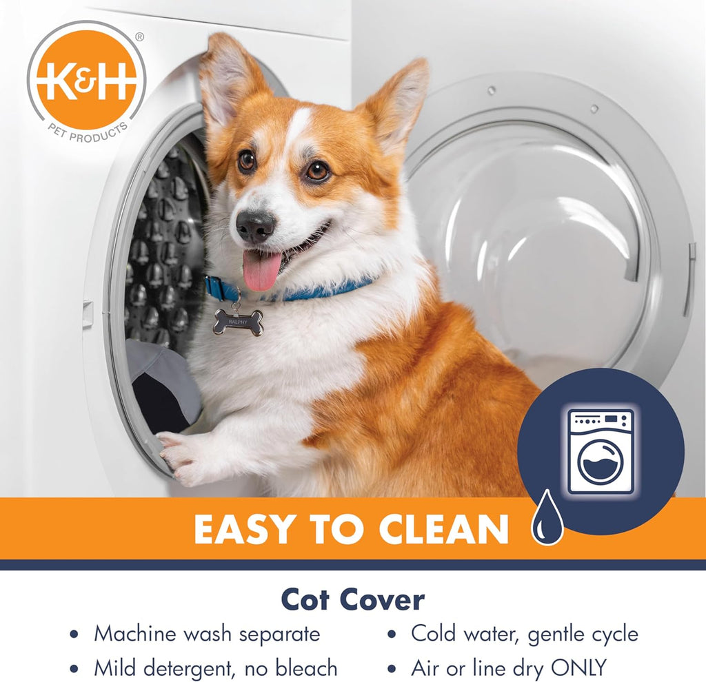 K&H Outdoor Elevated Dog Bed for Large & X-Large Pets, Green, XL 50X32In