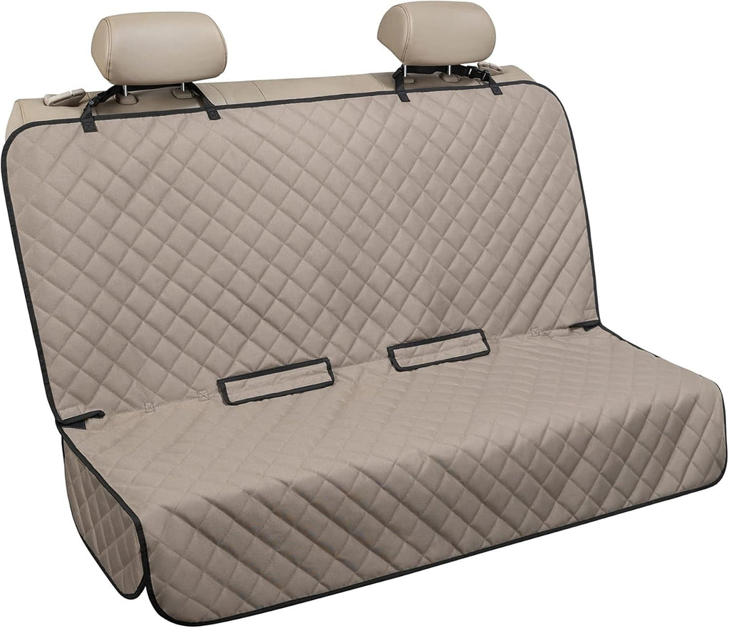Bench Car Seat Cover Protector, Waterproof Heavy-Duty, Khaki