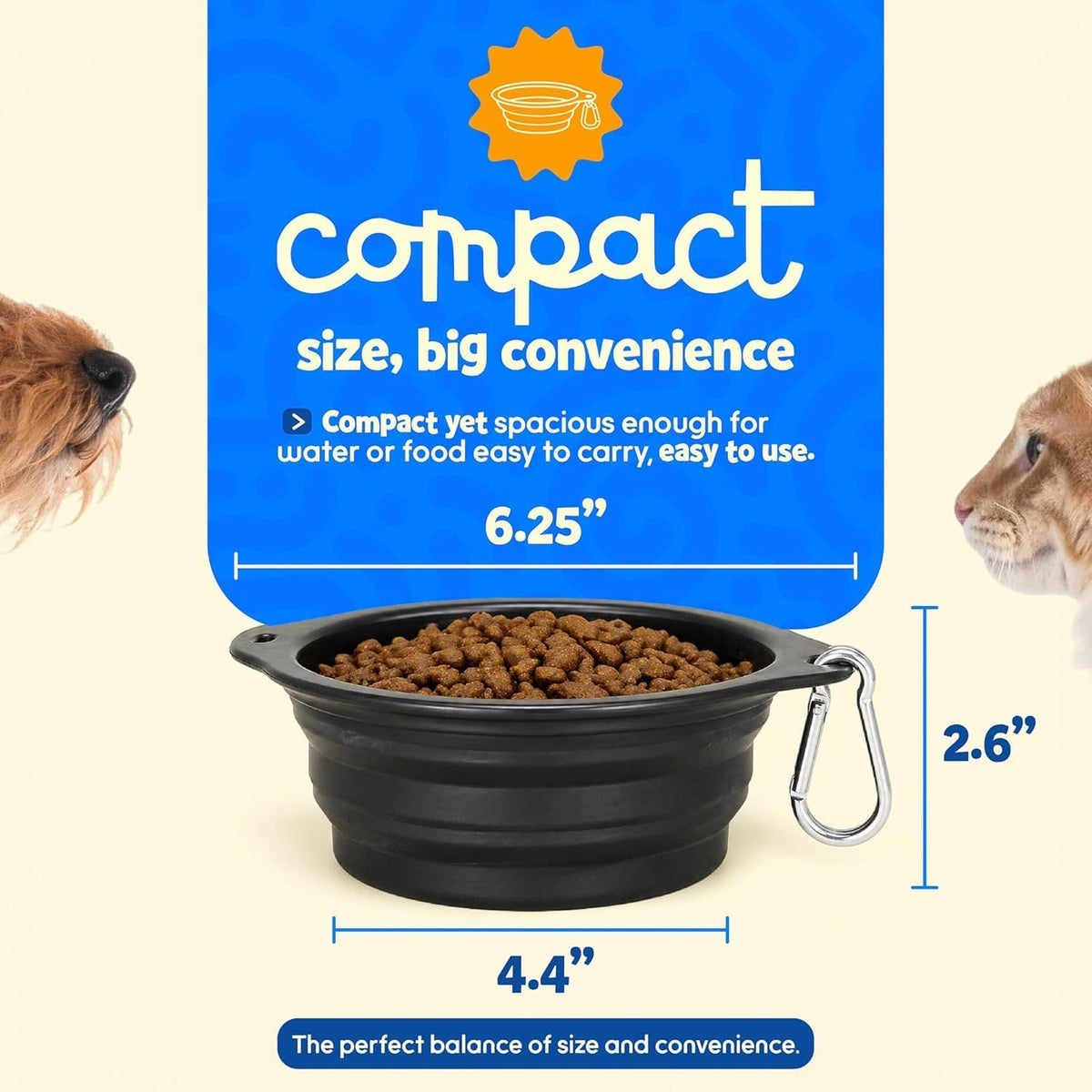Collapsible Dog Bowls 28Oz, Silicone Travel Dog Bowls 2-Pack