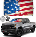 1-Piece Windshield Sun Shade USA Art Flag - 1 American Design - Foldable Car Front Window Sunshade for Most Sedans SUV Truck - Blocks Max UV Rays and Keeps Your Vehicle Cool - Large
