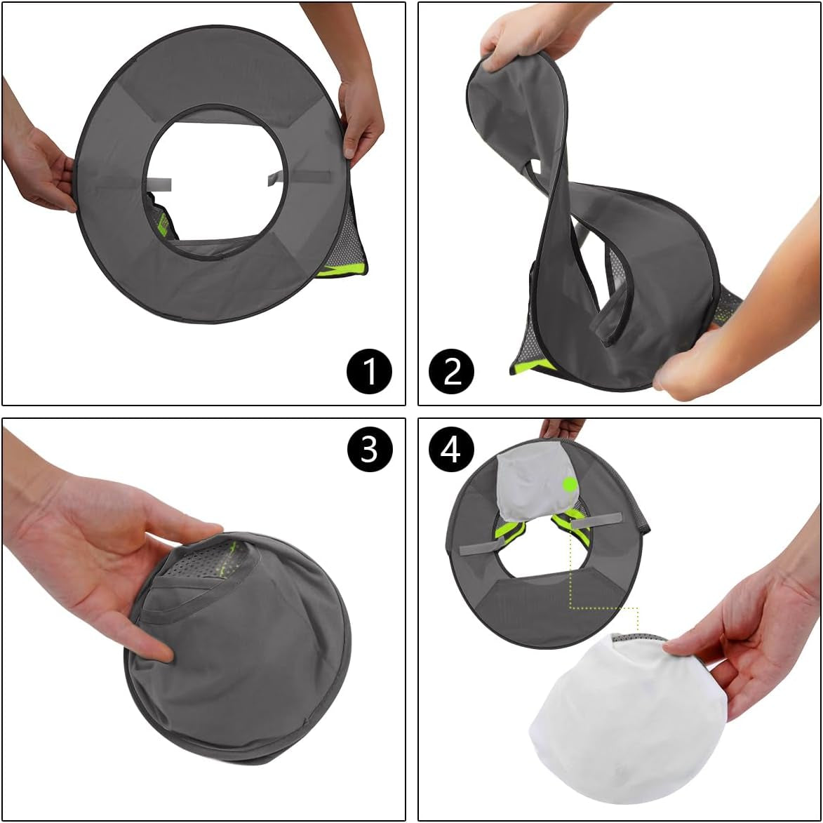 3 Pack Hard Hat Sunshield - Upgrade Full Brim Neck Sunshade Cover with Reflective Strip for Hardhats,Gray