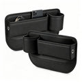 2 Pcs Leather Car Seat Gap Organizer Filler with Cup Holder