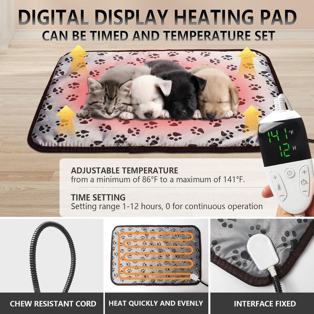 Puppy Incubator with Heating and Fan, Ideal Incubator for Puppies and Kittens, Ensures Good Ventilation and Temperature Control for Newborn Pets (85L)
