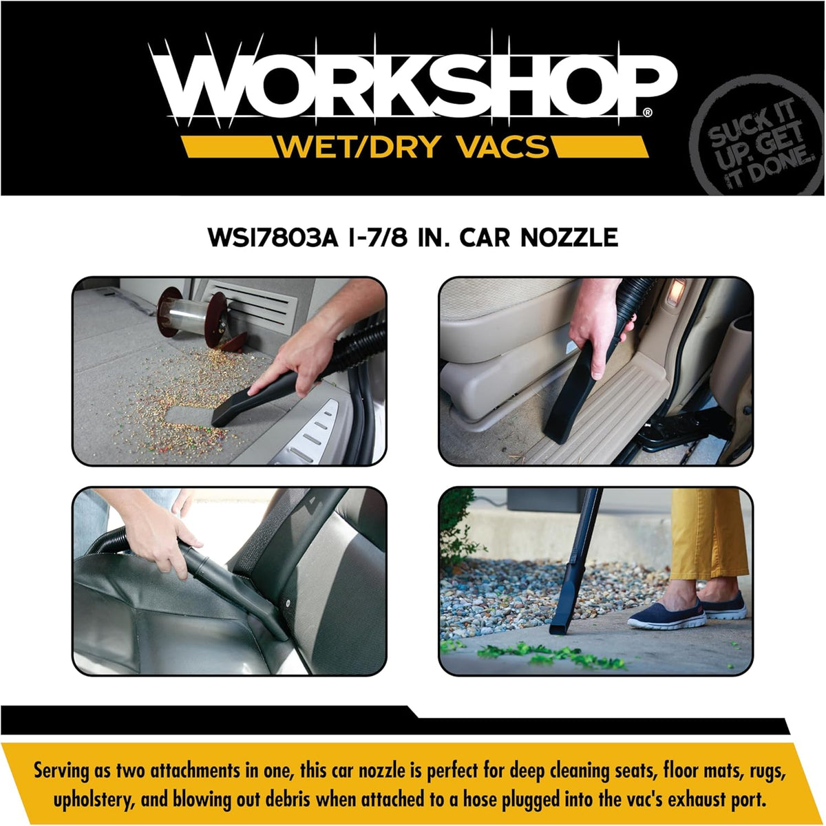 WS17803A 1-7/8-In. Car Nozzle Vacuum Attachment