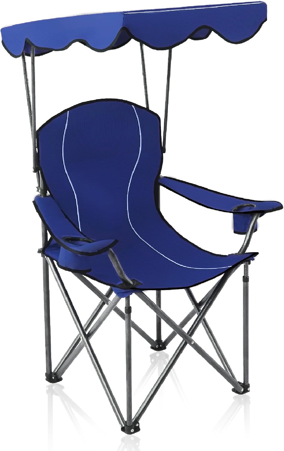 Heavy Duty Canopy Camping Chairs with Adjustable Sunshade