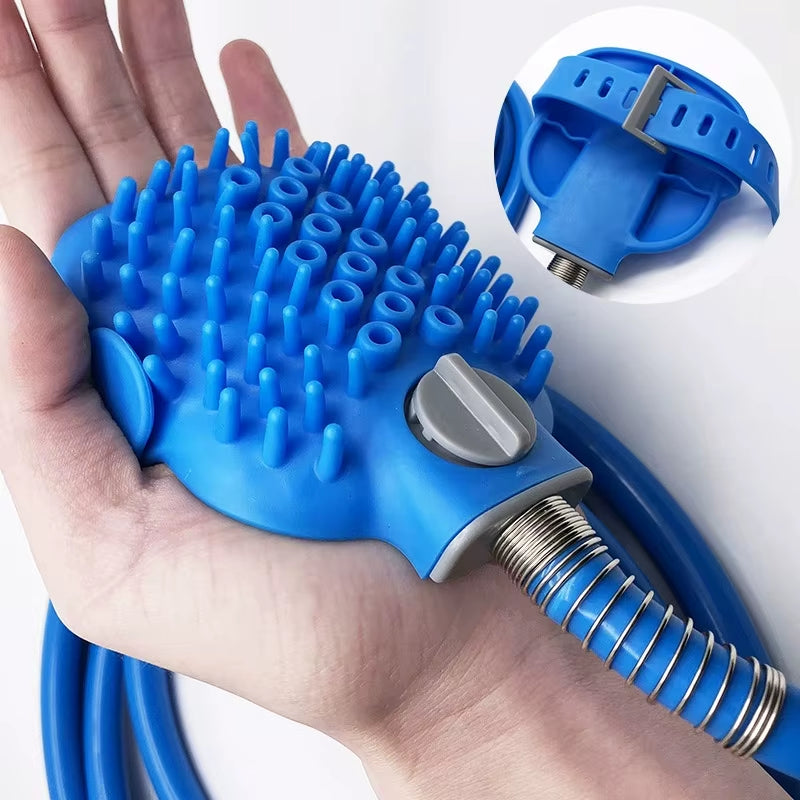 2 in 1 Pet Bathing Shower Brush Comb Dogs Cats Multifunctional Shower Easy Bathing Garden Sprayer Pets Cleaning Grooming Tools